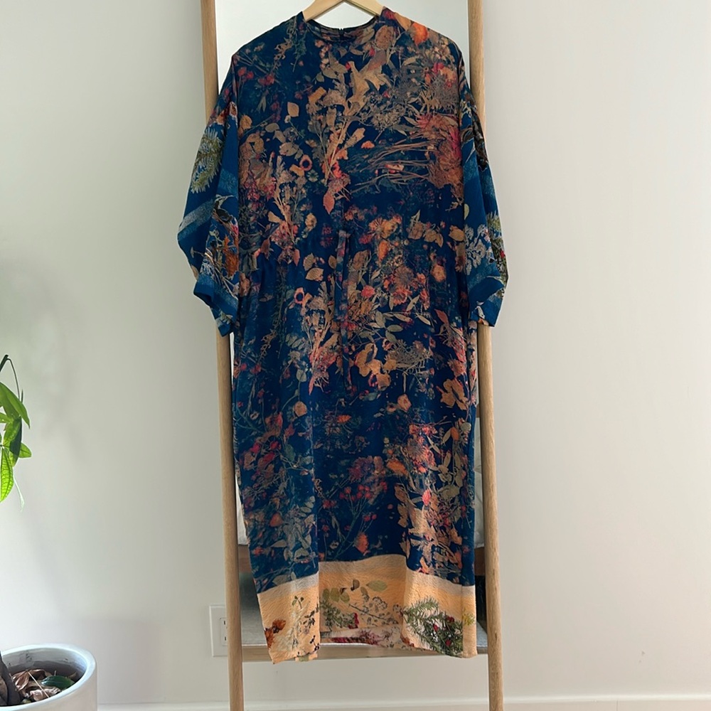 Anntian Silk dress in textured silk